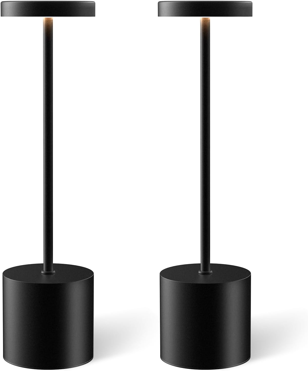 Cordless Portable LED Desk Table Lamp Rechargeable 2 Pack