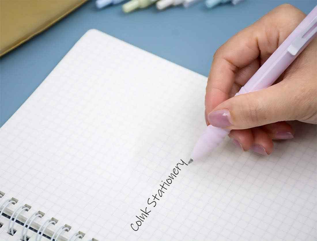 COLNK Retractable Gel Pens Black Ink,Fine Point 0.5mm 6-Count - TTpen