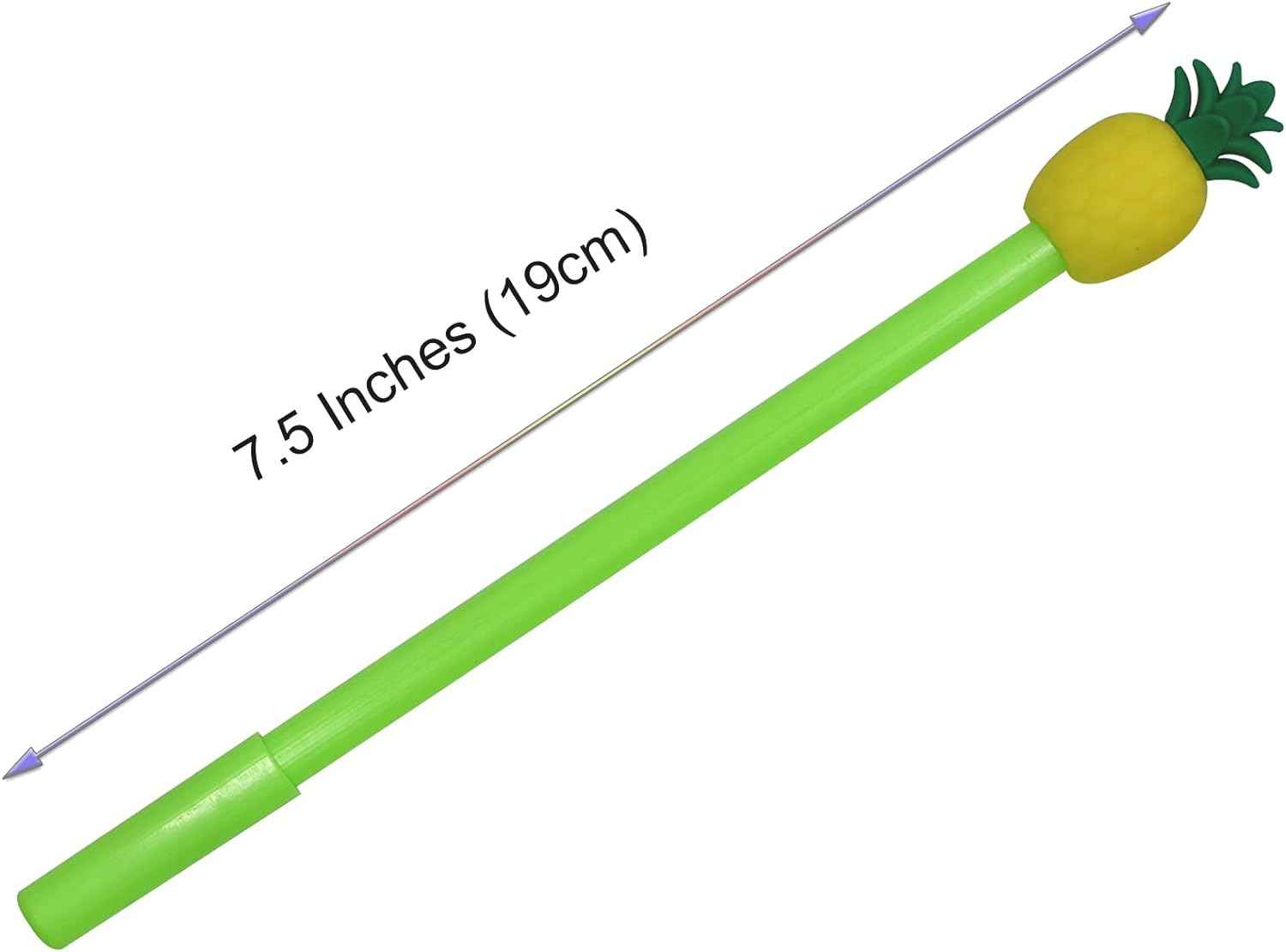 12PCS Cute Pineapple Fruit Gel Pens Black Ink 0.5mm - TTpen