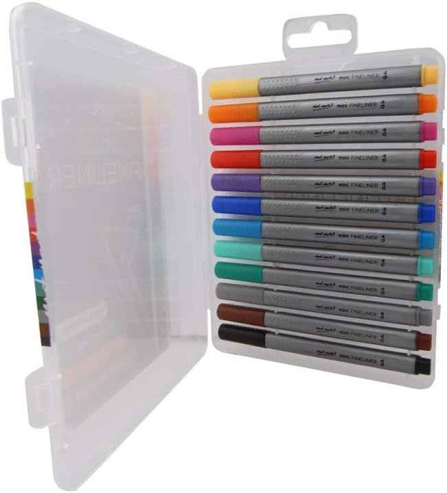 Mont Marte Mini Fineliner 12pcs Set,Tri Grip,Odour Free - TTpen