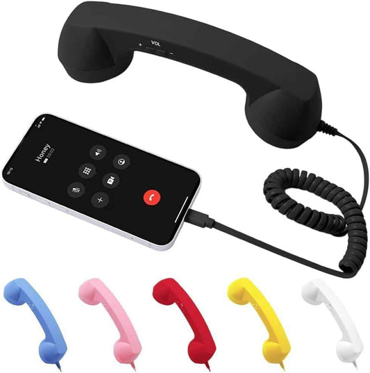 Retro Phone Handset Landline Telephone Style Type-C