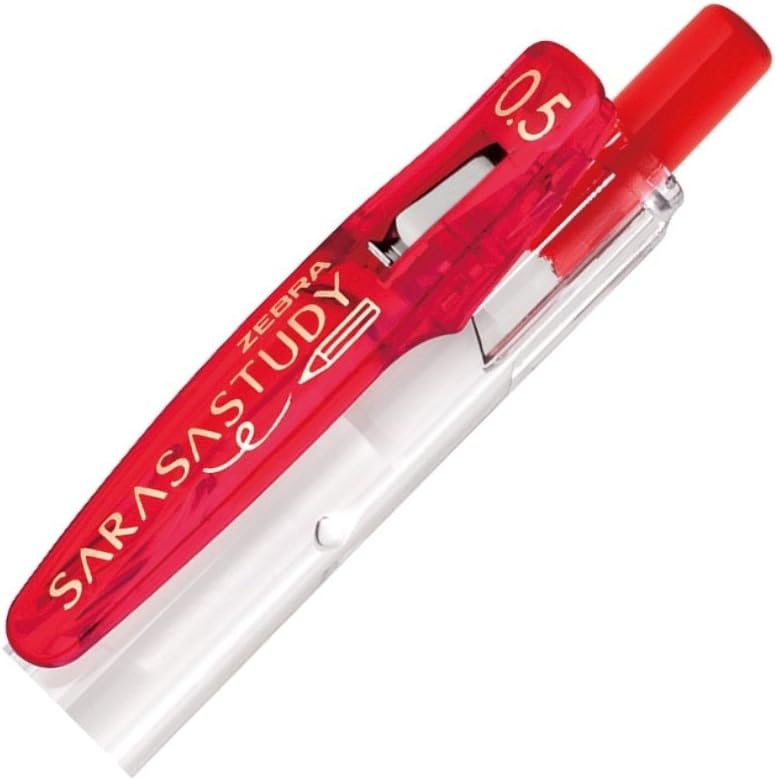 Zebra JJM88 Sarasa Study Gel Ballpoint Pen,0.5,Black,10 Pieces