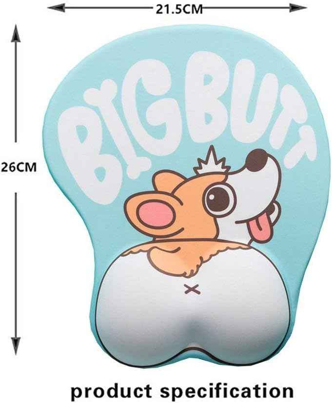 Cute Corgi Dog Butt Anime Mouse Pad with Wrist Support - TTpen