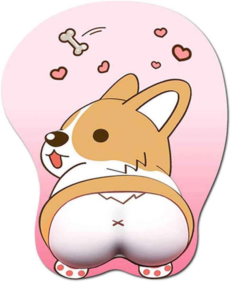 Cute Corgi Dog Butt Anime Mouse Pad with Wrist Support - TTpen
