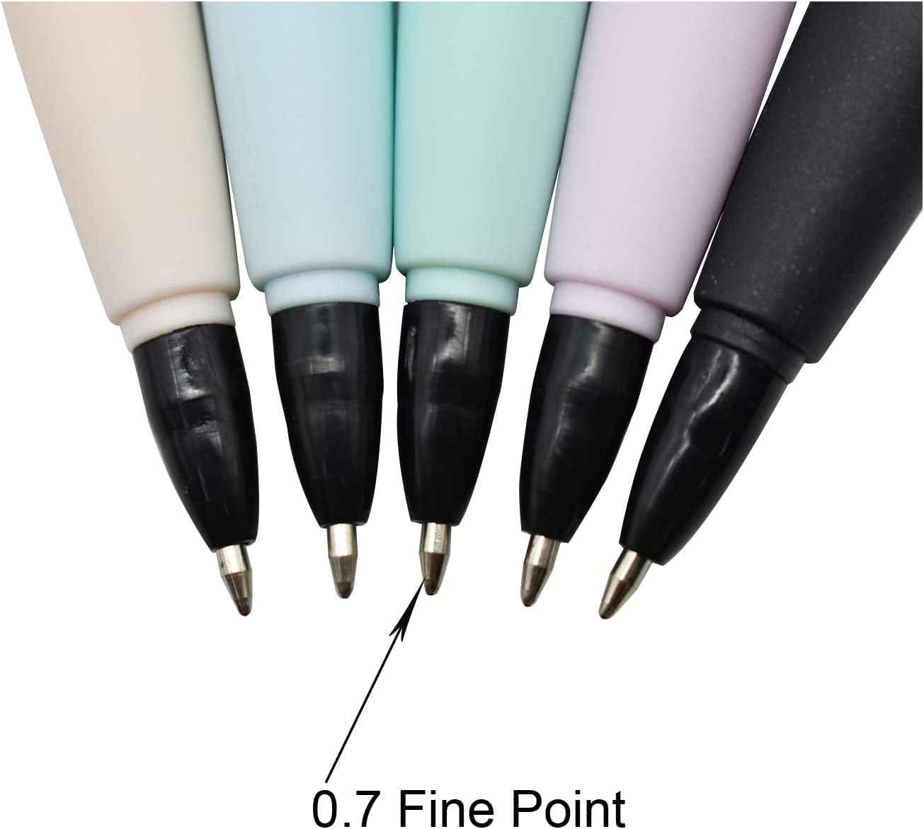 12PCS Cute Cat Ballpoint Pens Cartoon Wearing Golden Silver Glasses - TTpen