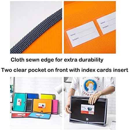 4 Colors Plastic Expanding File Wallet Document Organizer A4 Letter Size - TTpen