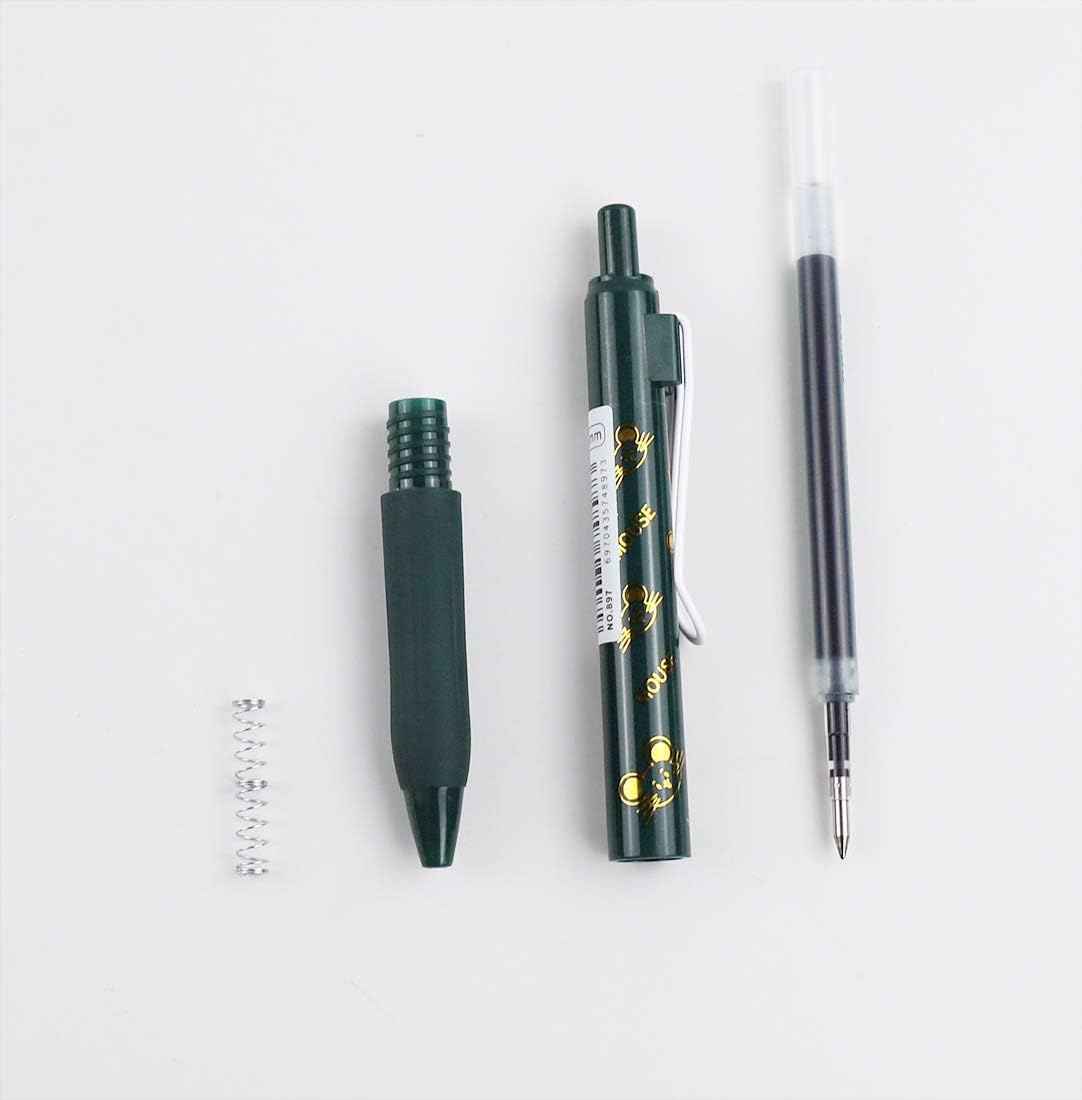 COLNK Colored Gel Pens with Retro Ink Retractable,0.5mm,8 Pack - TTpen