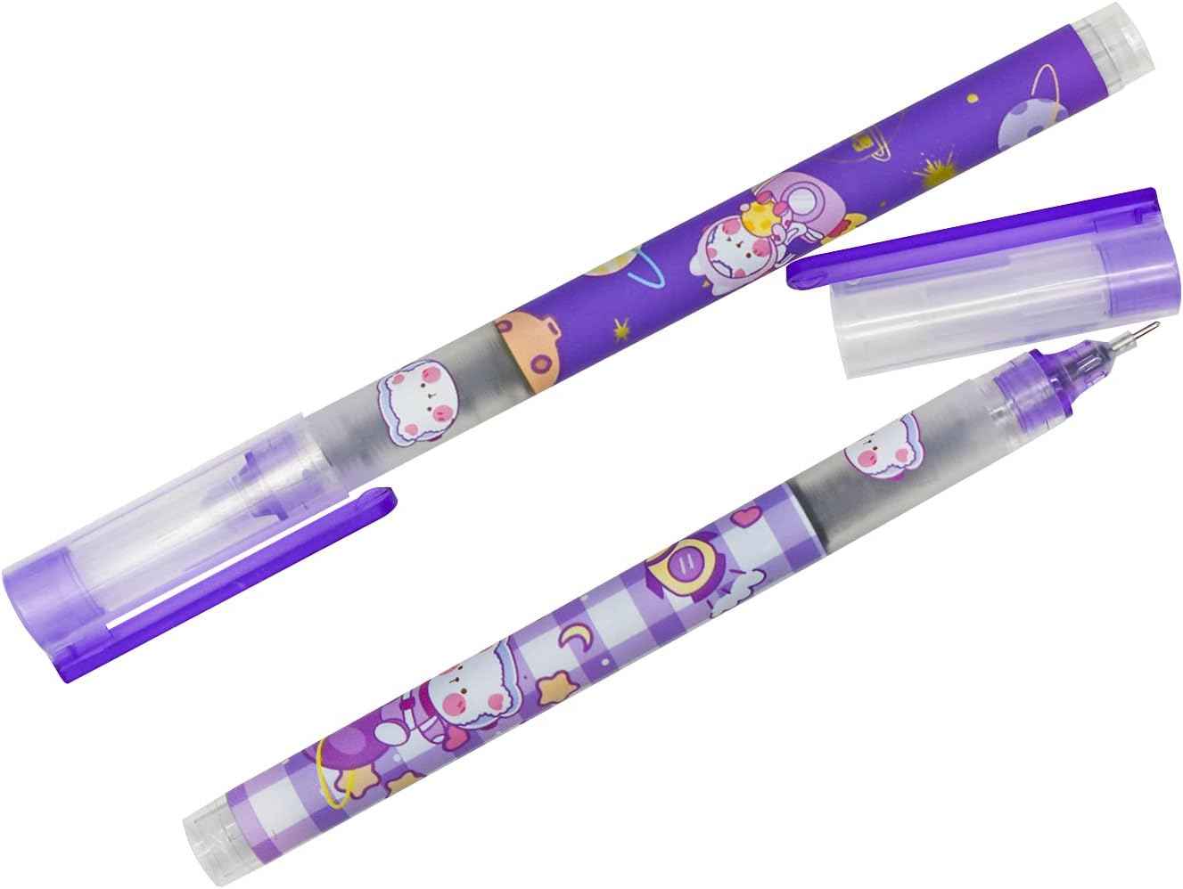 12PCS Astronaut Bear Spaceman Liquid Quick Dry Ink Rollerball Pens - TTpen