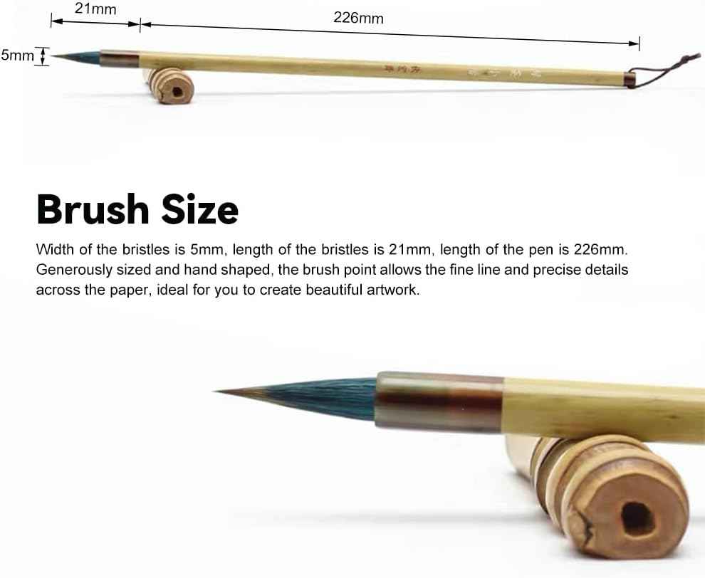 Lv Ying Xiao Kai Watercolor Brushes,Mop Round Paintbrush - TTpen