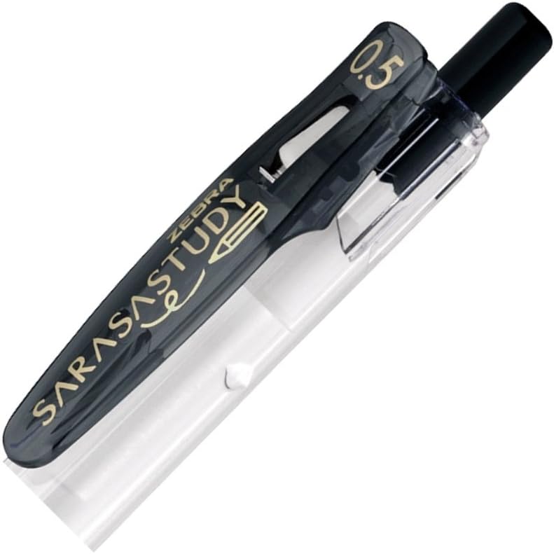 Zebra JJM88 Sarasa Study Gel Ballpoint Pen,0.5,Black,10 Pieces