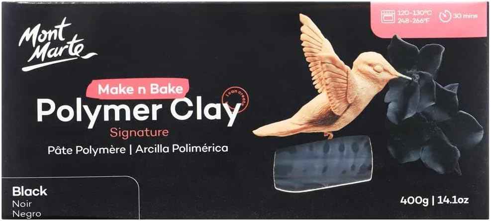 Mont Marte Make n Bake Polymer Clay Signature 400g Block - TTpen