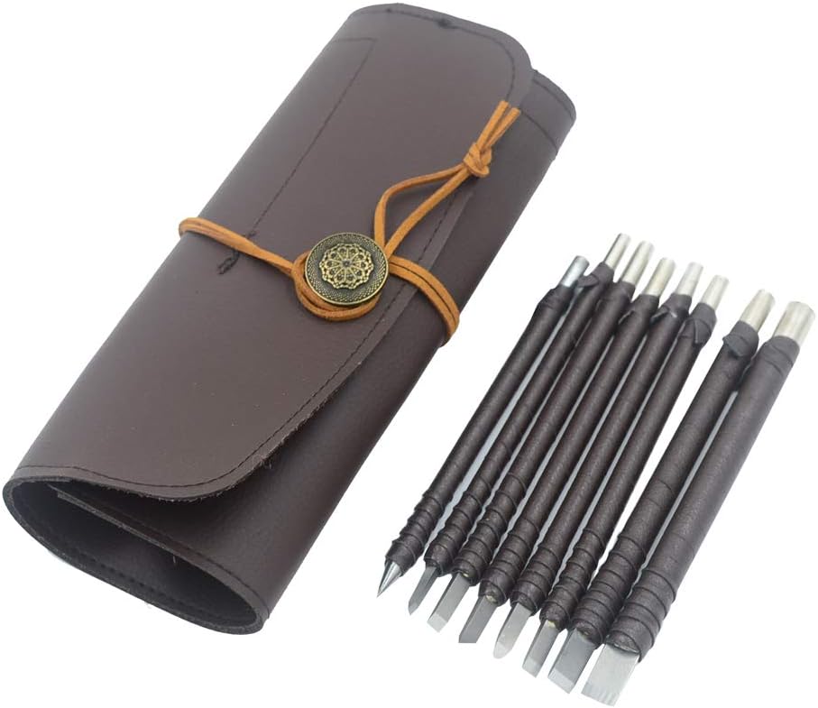 8pcs Tungsten Steel Engraving Carve Cutting Chisel Tool
