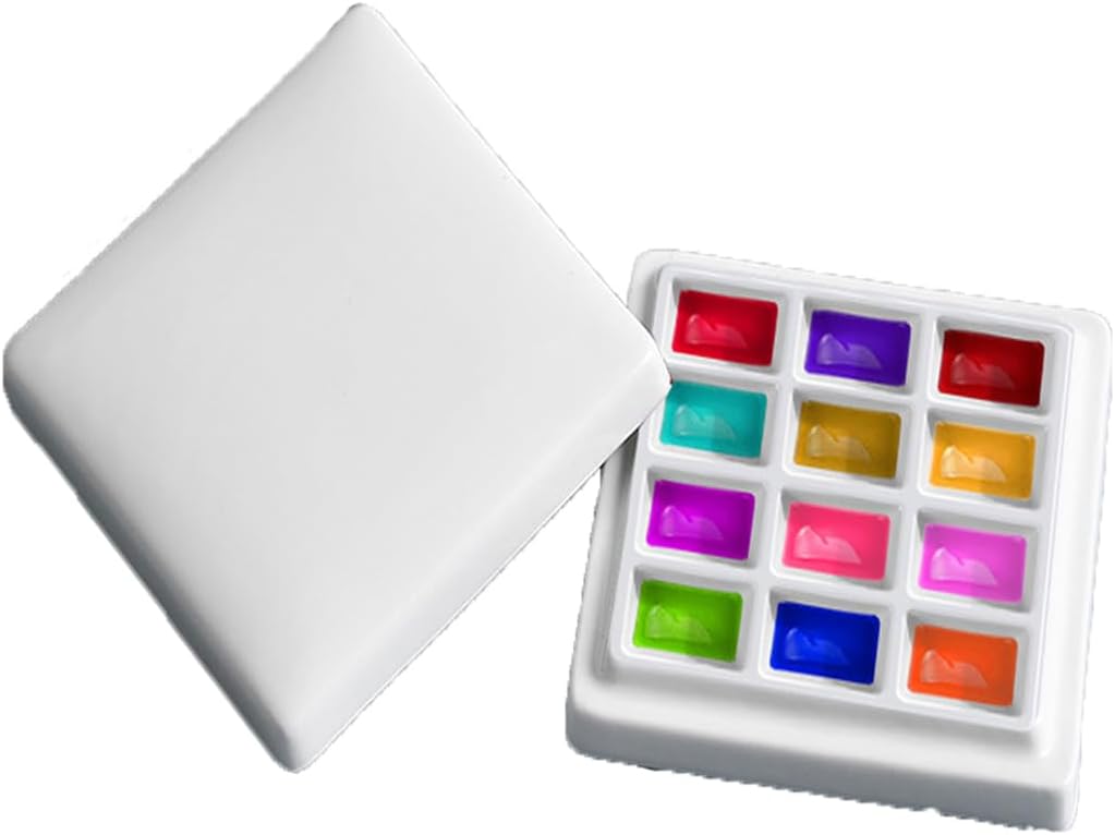 Ceramic Artist Paint Palette Tray - 10/12/20 Well 12 wells