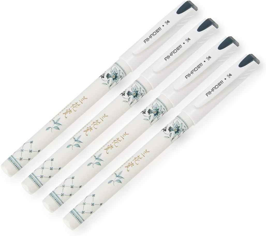 AIHAO Orchid Porcelain Pattern Gel Ink Pens 0.5mm Fine Point 12 pack - TTpen