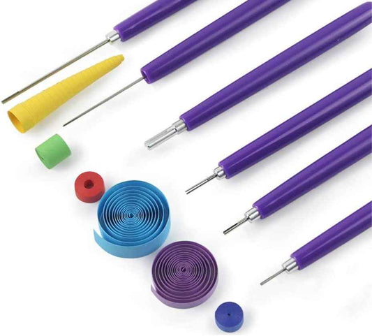 6pcs Quilling Slotted Needle Pen Filigrana Tools for Paper Strips - TTpen