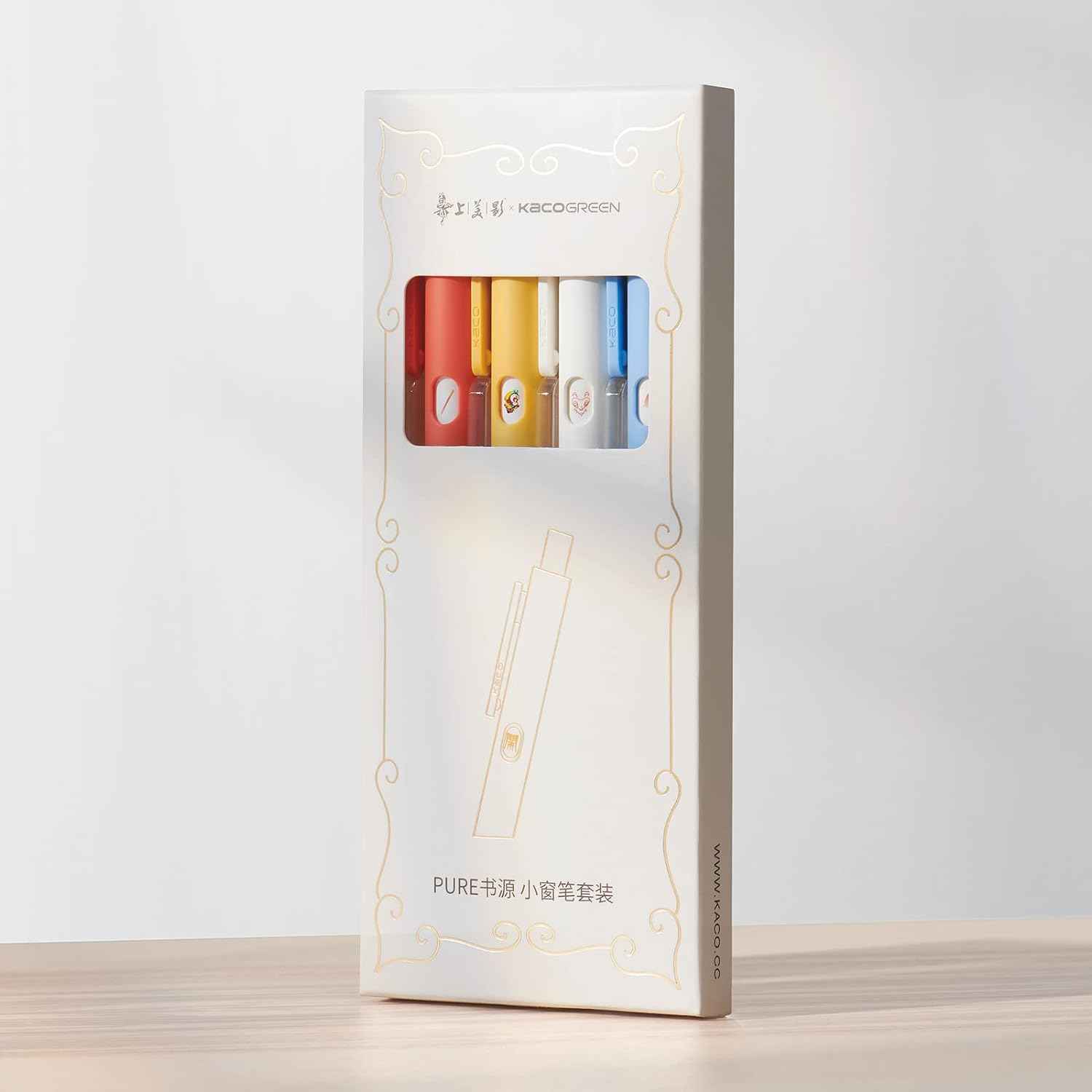 Kaco 4PCS Retractable Gel Ink Pens 0.5mm Fine Point Black Ink - TTpen