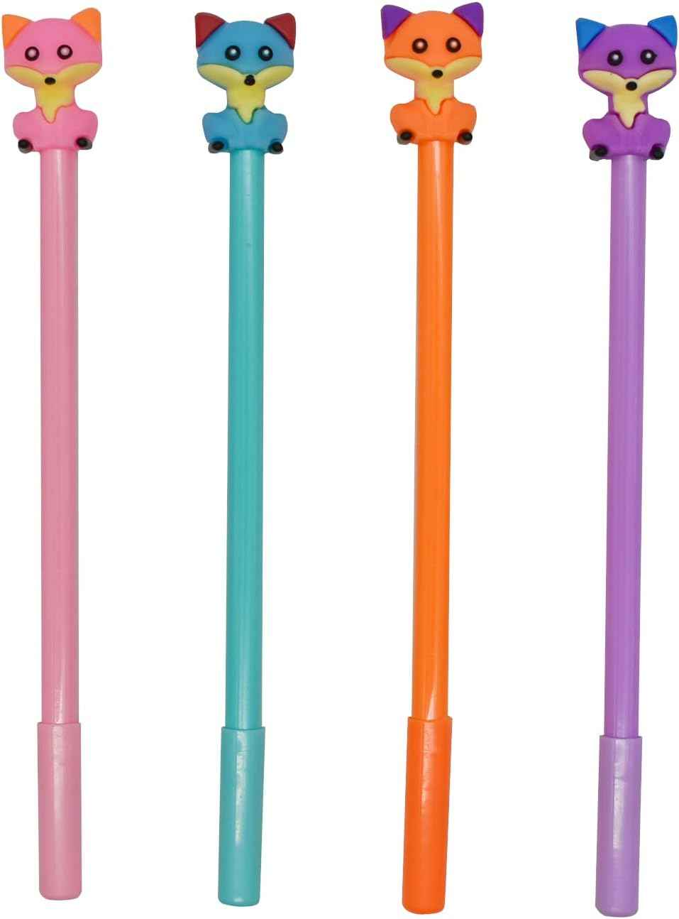 12PCS Kawaii Fox Animal Gel Pen 0.5mm Black Ink For Kids School - TTpen