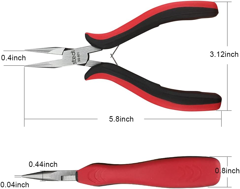Stedi 5-Inch Needle Nose Pliers for Jewelry Making, Chain Nose - TTpen