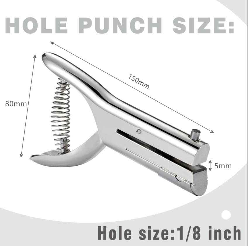 Heavy Duty Hand Held Long Hole Punch for Paper Cards Plastic Cardboard - TTpen