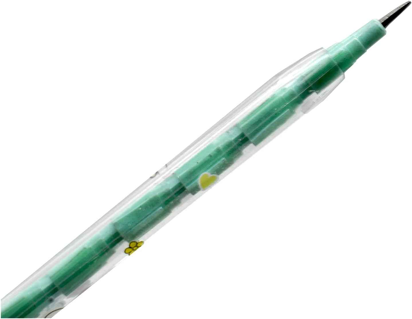 12PCS Cute Bunny Non-Sharpening Stackable Pencils with 64 Refills - TTpen