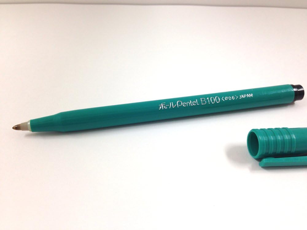 Pentel B100 Water-Based Ballpoint Pen, Black Ink, 3 Pieces