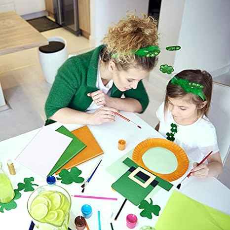 100 Sheets Tissue Wrapping Paper for DIY Crafts 35x50cm Green White Orange - TTpen