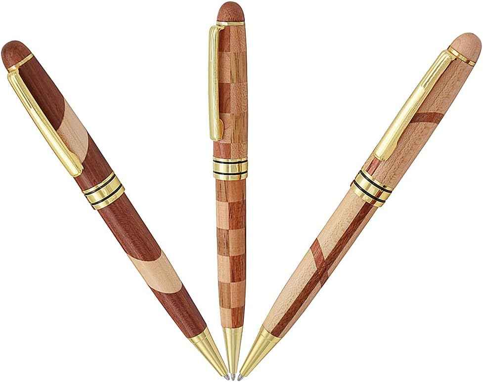 3 Pack Wooden Handcrafted Ballpoint Pens Set - TTpen