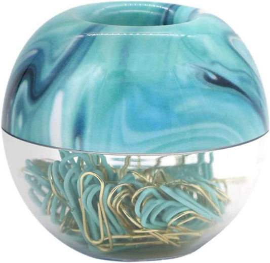 100pcs 28mm Paper Clips in Elegant Magnetic Clip Holder - TTpen