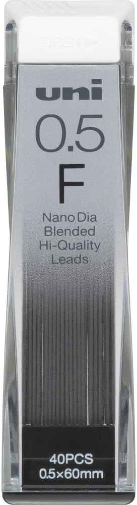 Uni Mechanical Pencil Lead,Nano Dia,0.5mm F 3 Pack - TTpen