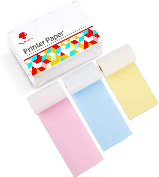 Colorful Thermal Paper 53mm x 6.5m for Phomemo M02/M03 Pocket Printer - TTpen