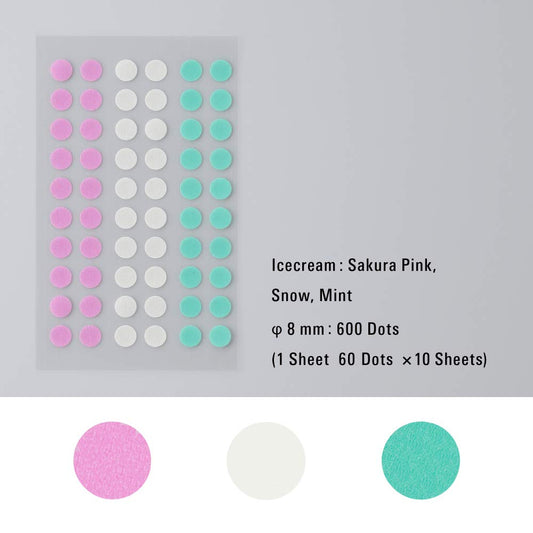 Stalogy Circlular Masking Tape Dot Patches 8MM 600 Pieces