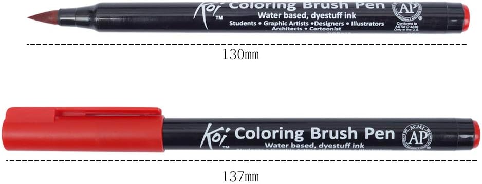 SAKURA Koi Colouring Brush Pen Set 48 Color Pens