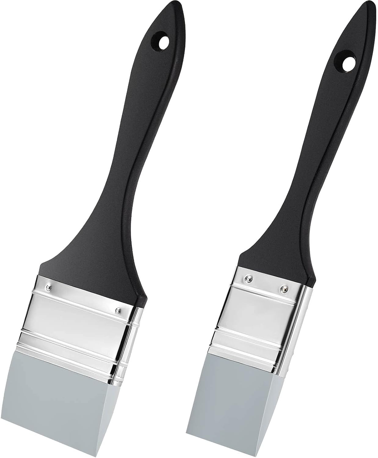 2Pcs Silicone Painting Brush Color Shapers 1 Inch, 2 Inch