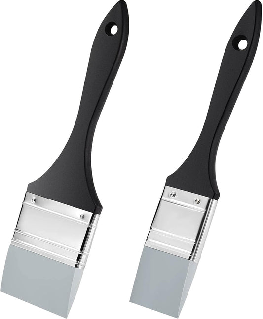 2Pcs Silicone Painting Brush Color Shapers 1 Inch, 2 Inch