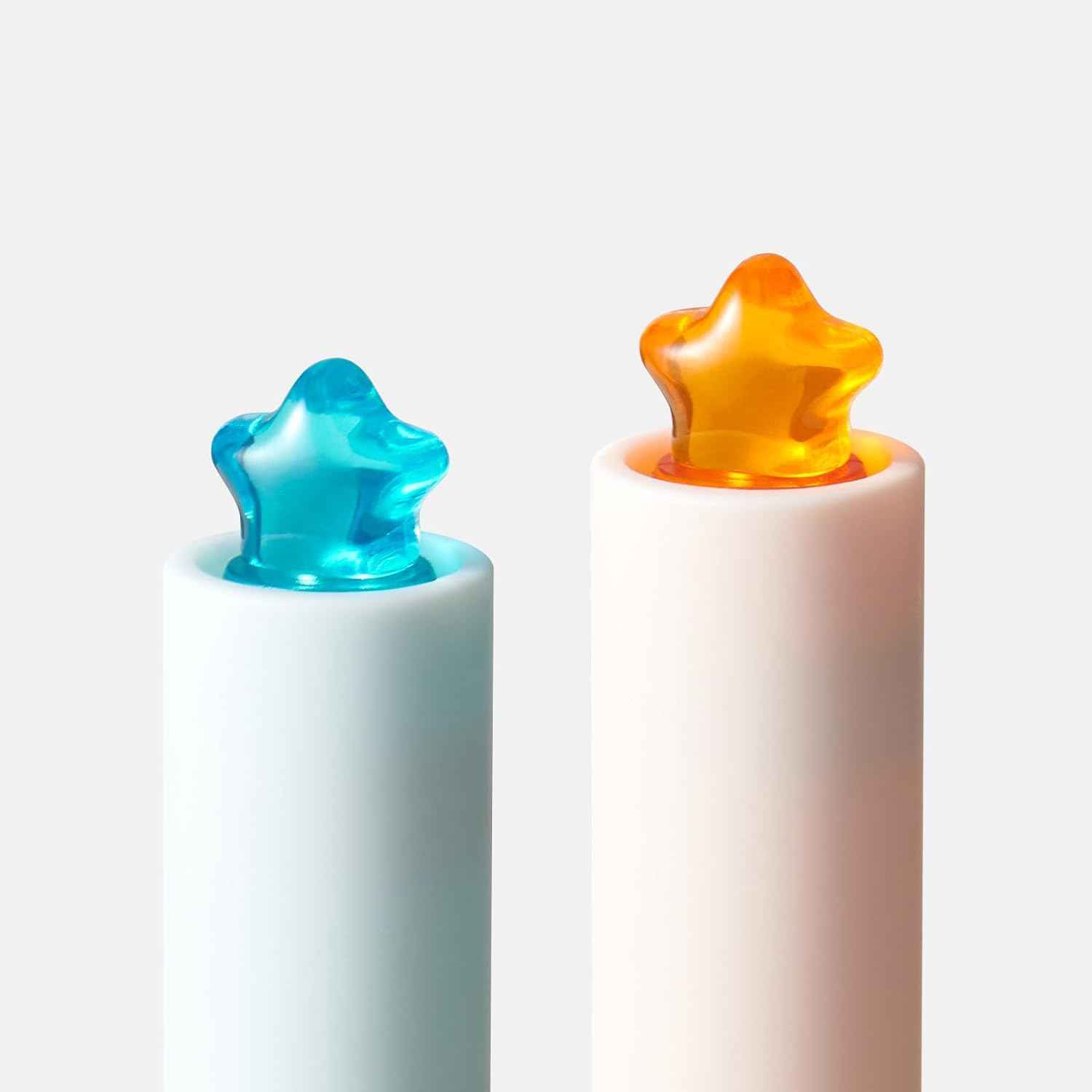 Kaco FIRST Star Gel Pens with Extra 4 Black Ink Refills (Orange+Blue) - TTpen