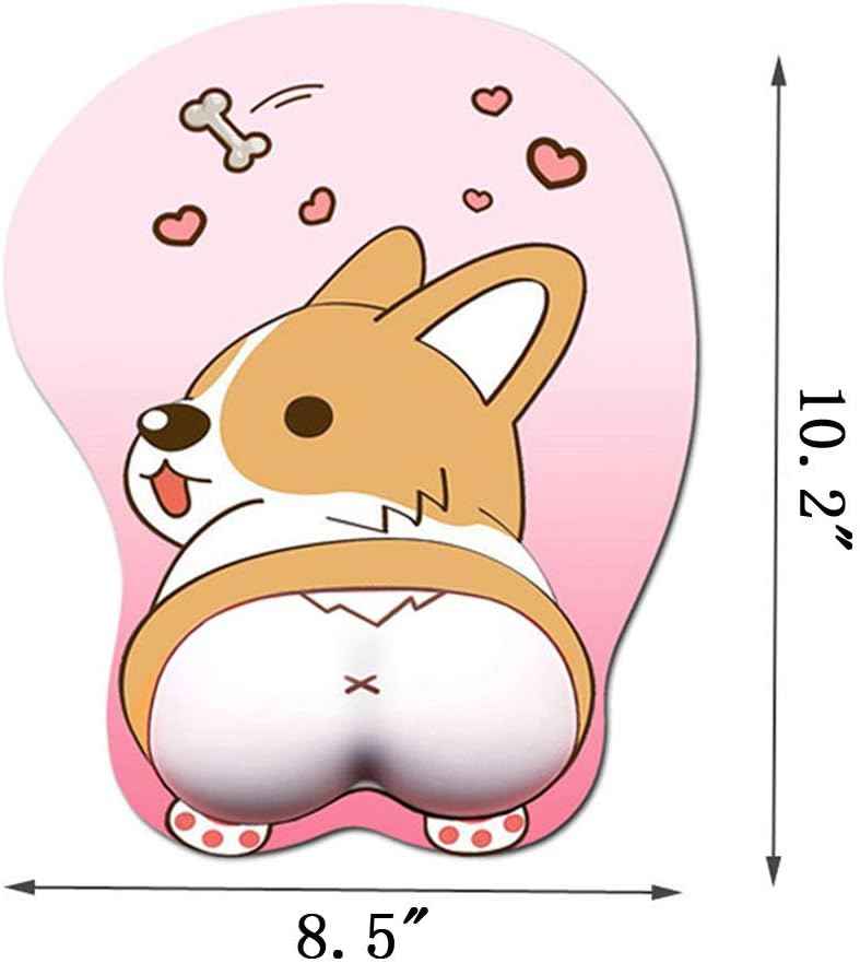 Cute Corgi Dog Butt Anime Mouse Pad with Wrist Support - TTpen