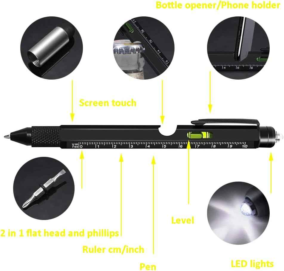 9in1 Multitool Pen for Men Dad Husband Who Have Everything - TTpen