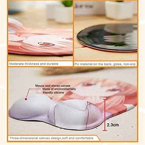 Soft Sexy Cartoon Girl Big Boobs Silicone Wrist Rest Support Mouse Pad - TTpen