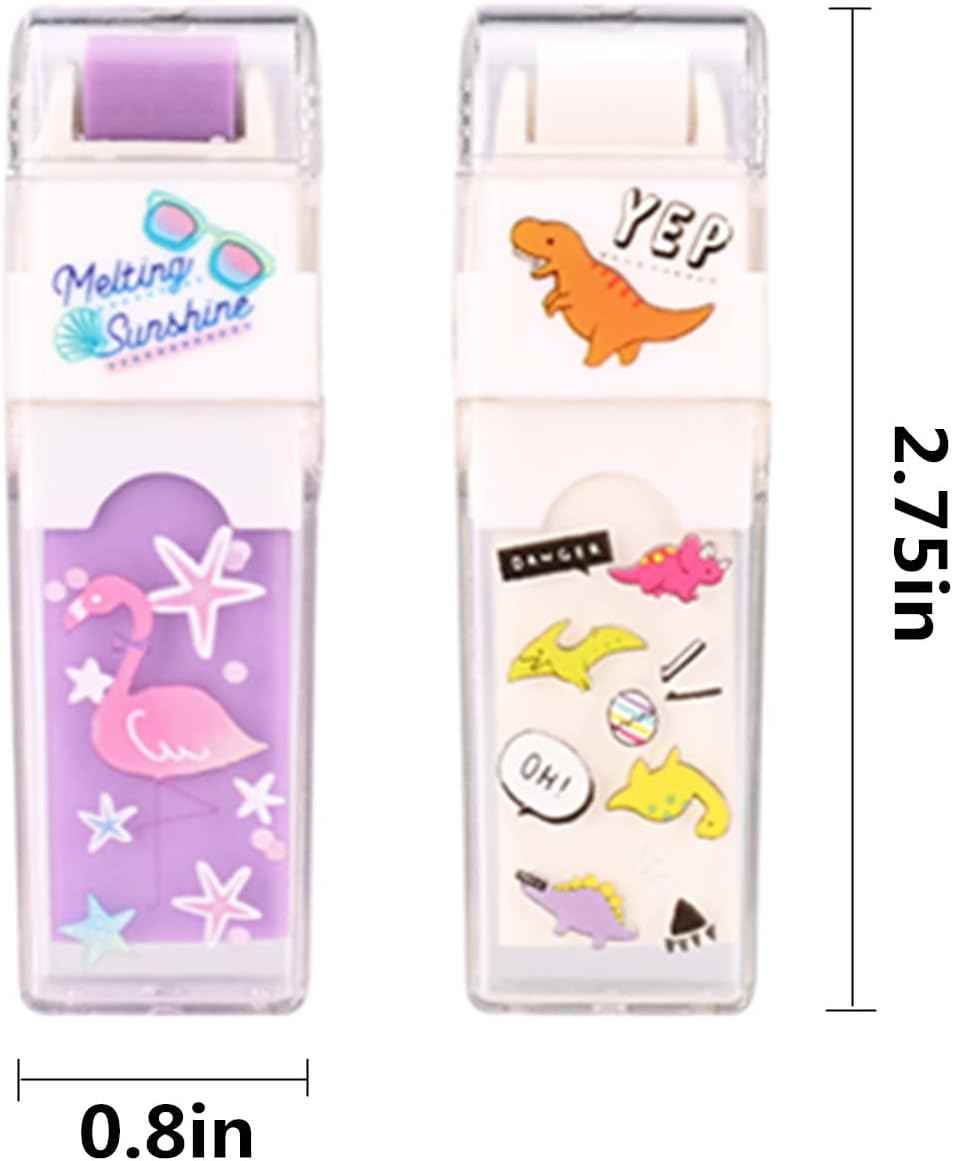 36PCS Cute Animals Pencil Erasers for Kids Drawing - TTpen