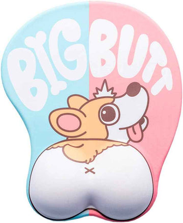 Cute Corgi Dog Butt Anime Mouse Pad with Wrist Support - TTpen