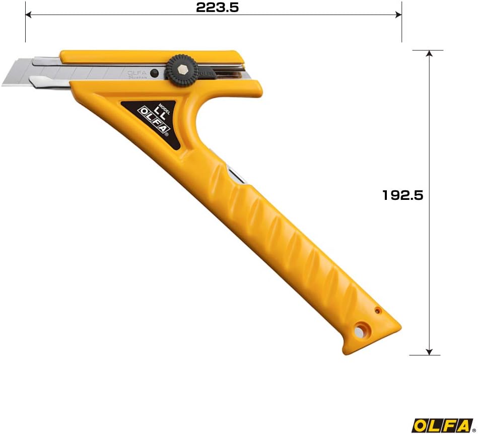 OLFA 1B LL type Screw-Lock Snap-Off Cutter with 2 Blades