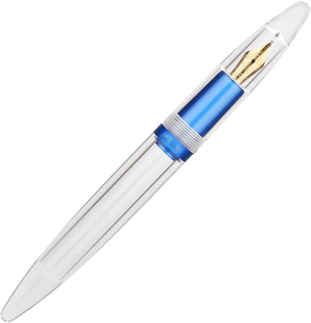 MAJOHN M2 Plus Metallic Transparent Eye Dropper Filling Fountain Pen - TTpen