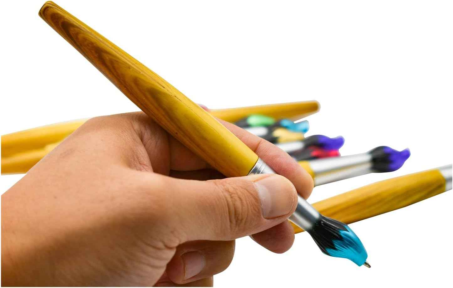 10PCS Bamboo Paintbrush Ballpoint Pens - TTpen