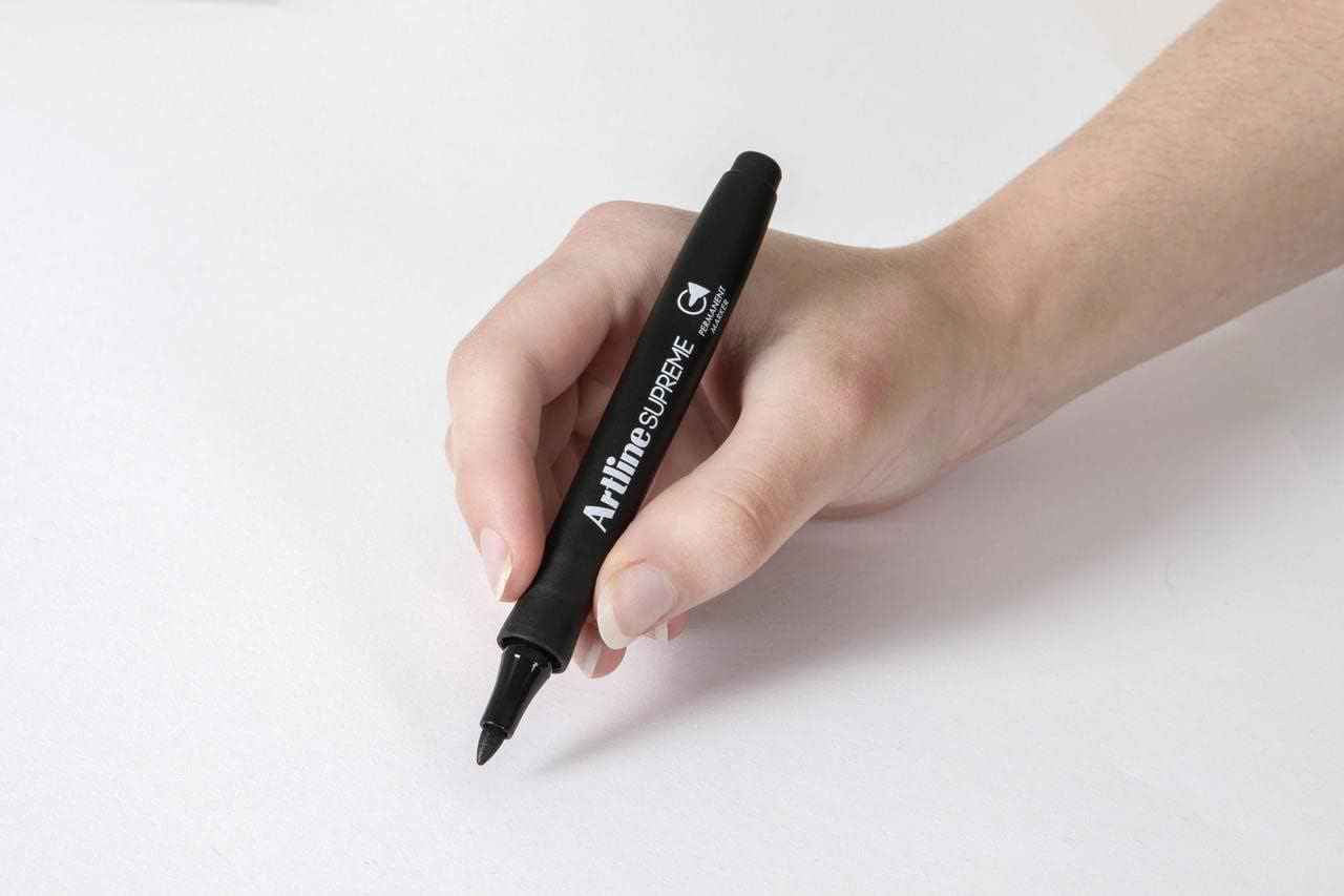 Artline SUPREME PERMANENT MARKER 1.0MM Bullet Nib 4 Pack