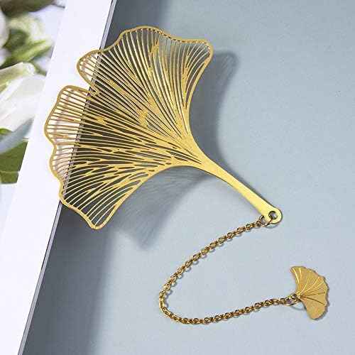 4 Pack Metal Bookmarks with Chain,Golden Hollow - TTpen