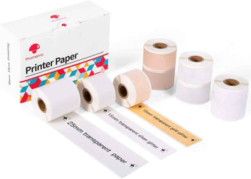 Adhesive Thermal Paper 15mm-25mm for Phomemo M02S Printer 8 Rolls - TTpen