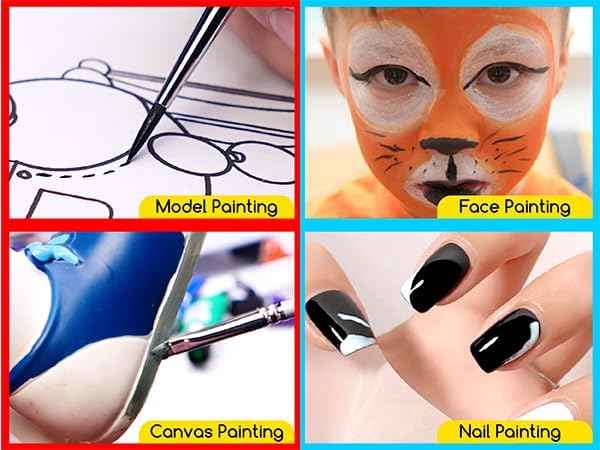 MEEDEN Detail Paintbrush Set 15 Pieces Miniature Paint Brush