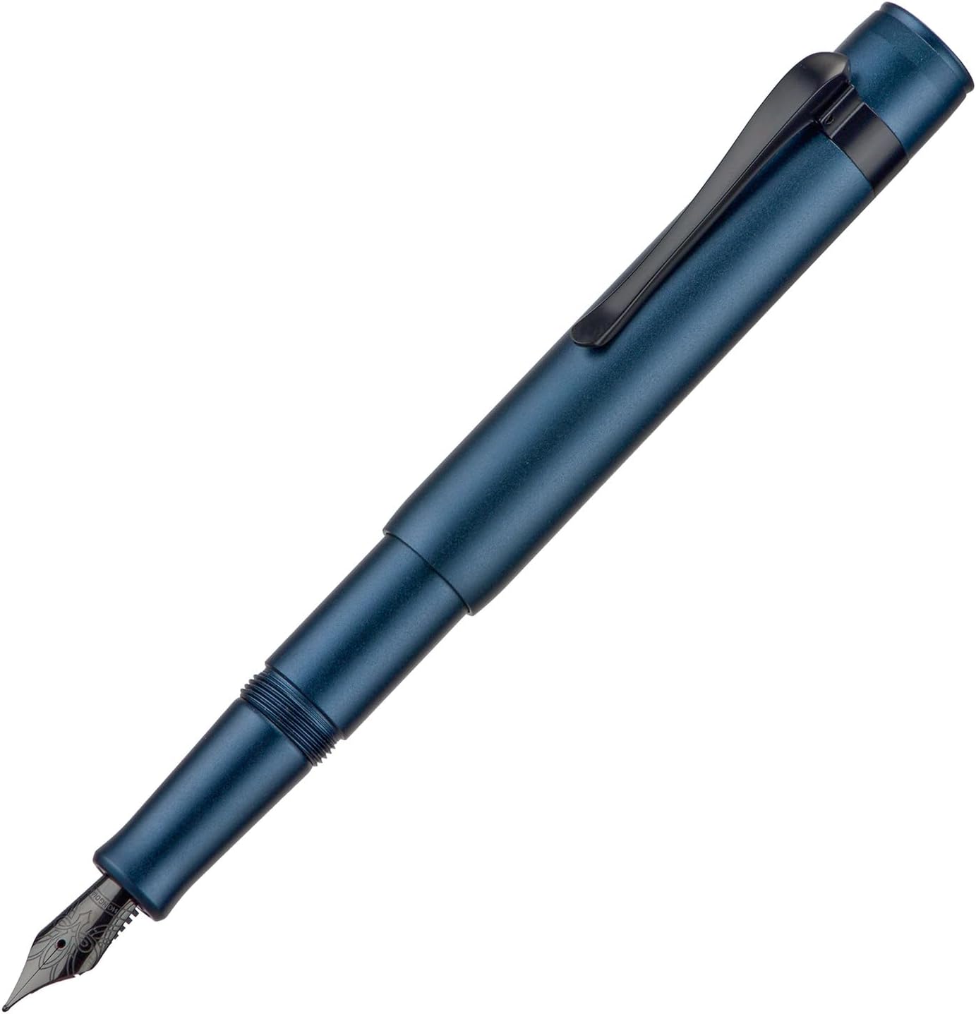 Hongdian M2 Mini Fountain Pen,Aluminium Short Pocket Travel Pen Midnight Blue