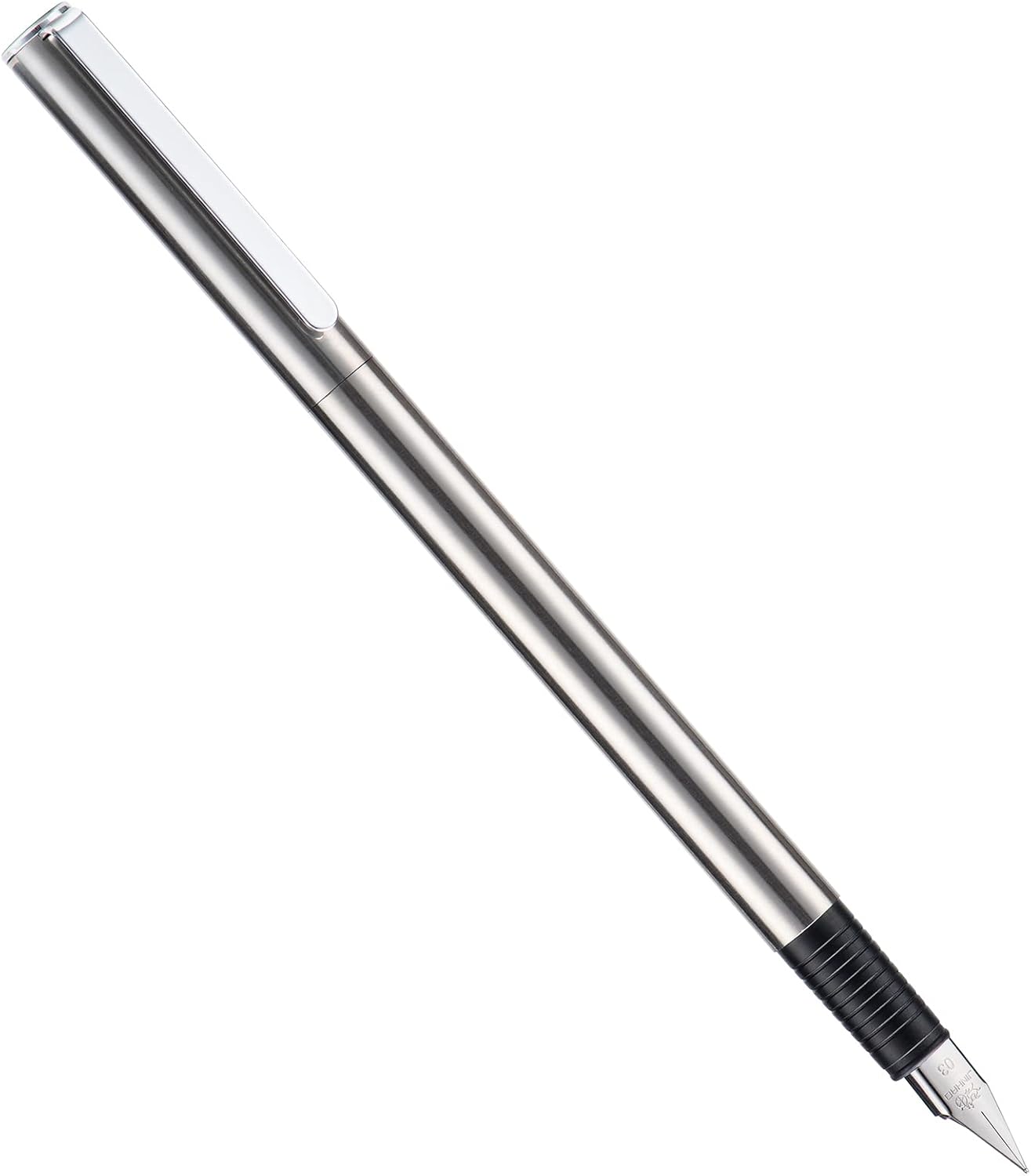 3PCS Jinhao 65 Silver Black Fountain Pen Set