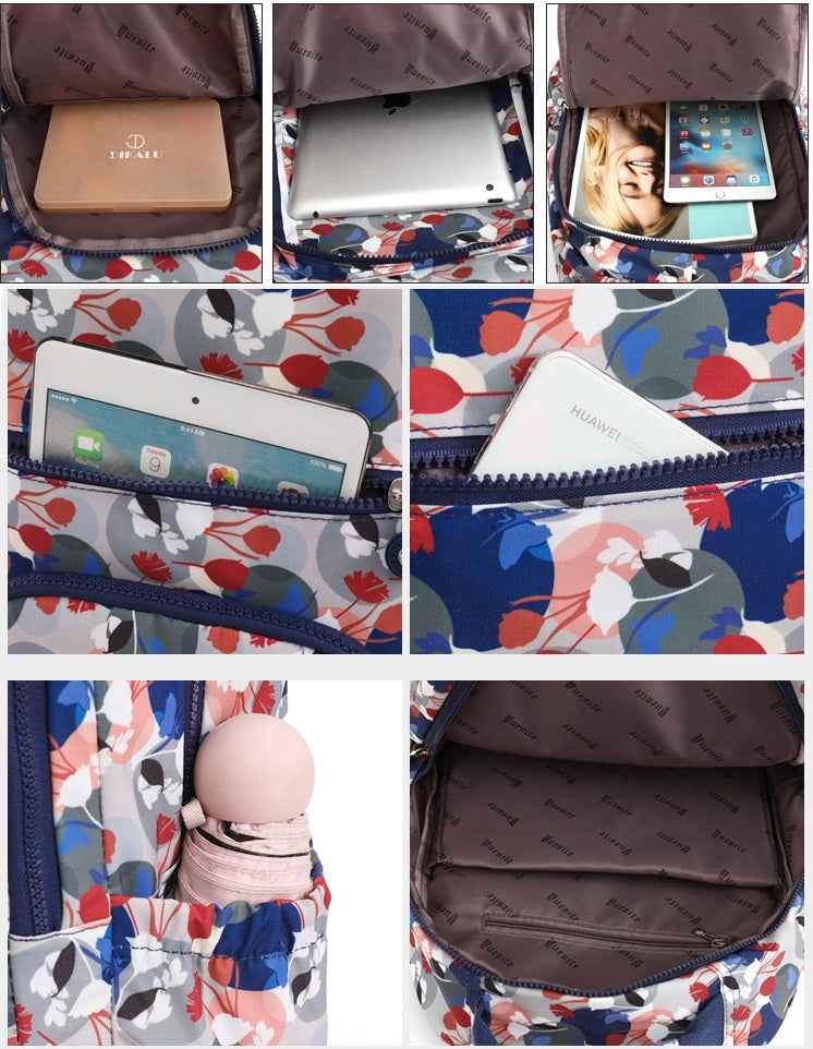 55L Lightweight Water-Resistant Backpack Outdoor Travel Bag